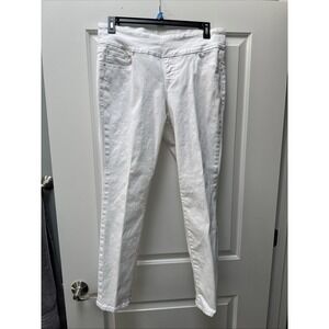 Jag Jeans White High‎ Rise Skinny Size 16 Pockets Comfort Elastic Waistband